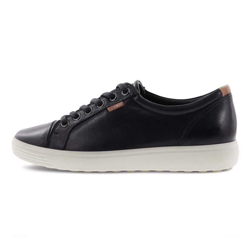 BLACK ECCO SOFT 7 W SHOE