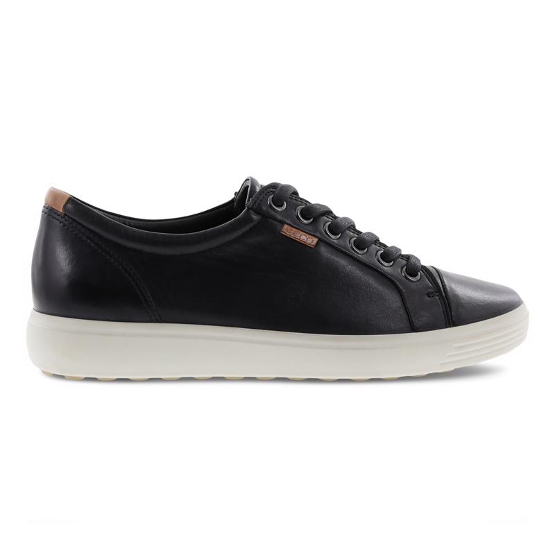BLACK ECCO SOFT 7 W SHOE