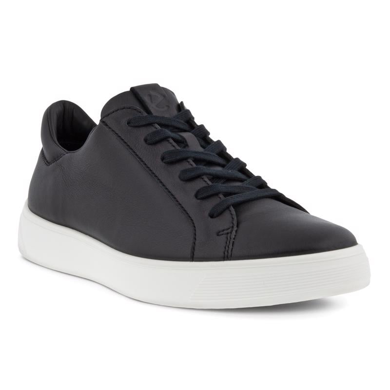 BLACK ECCO STREET TRAY M SNEAKER