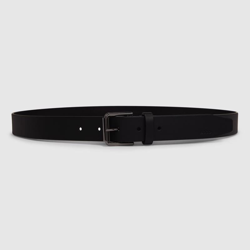 BLACK ECCO Formal Adjust Belt L
