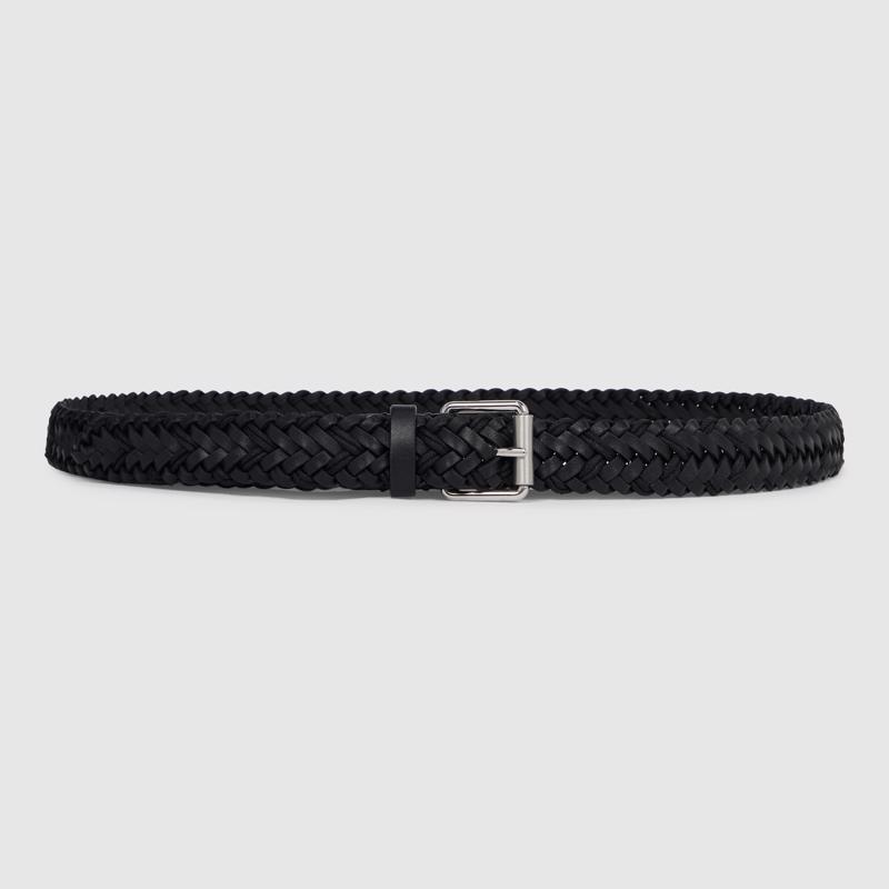 اسود ECCO Formal Braided Belt Small