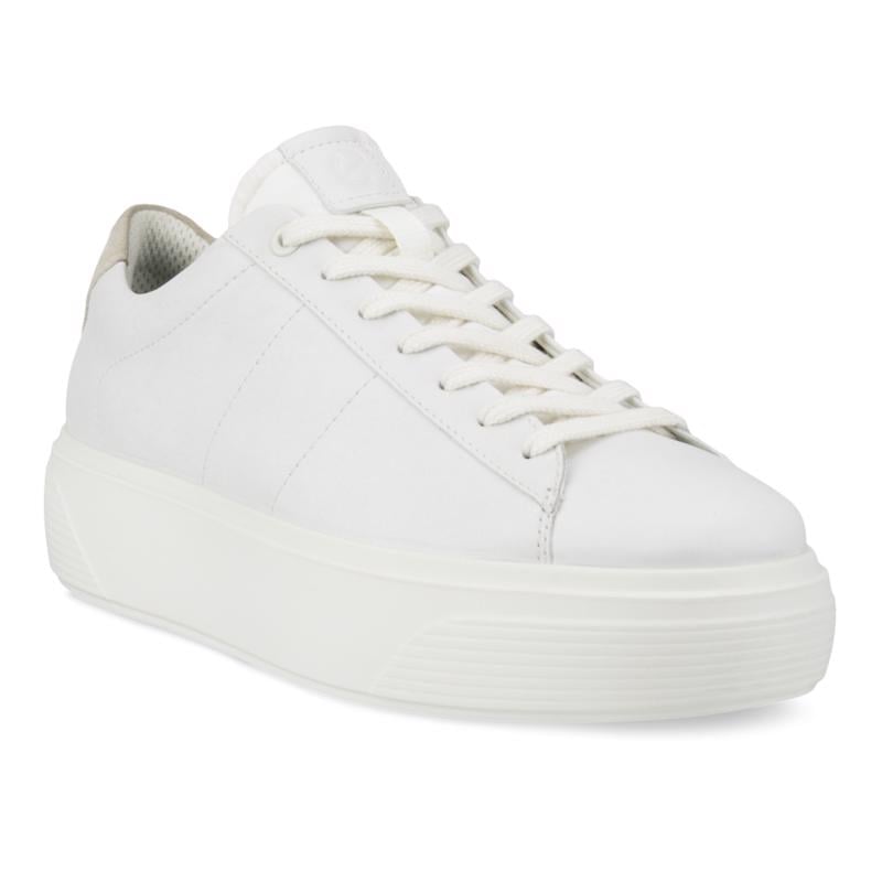 ابيض Ecco Street Platform W White