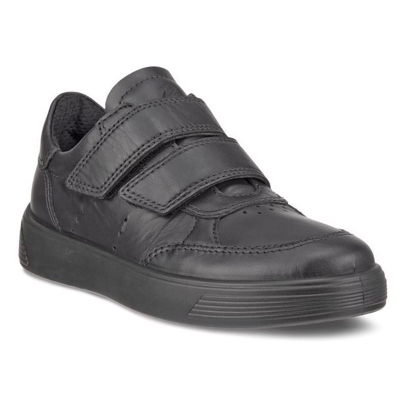 BLACK ECCO STREET 1 SHOE S2