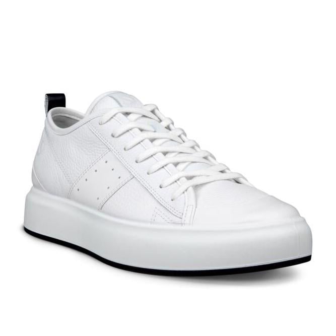 White ECCO Street Ace M White