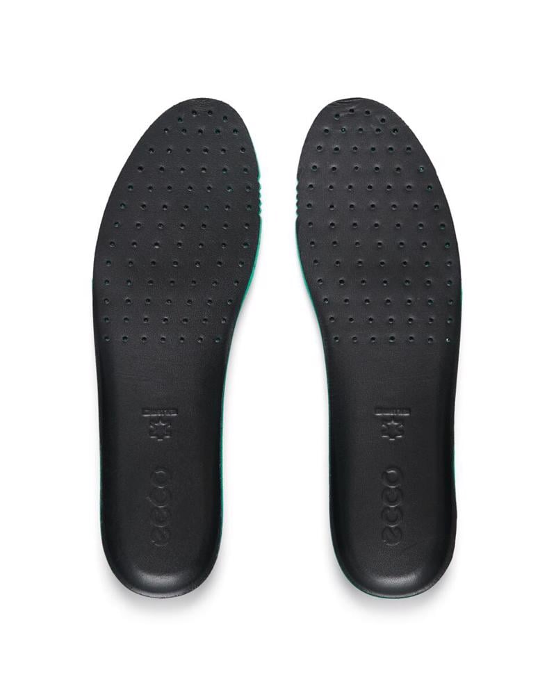 اسود Leather Inlay Soles BLACK
