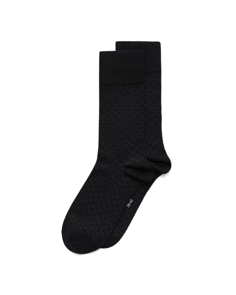 BLACK ECCO Classic Honeycomb Mid Cut