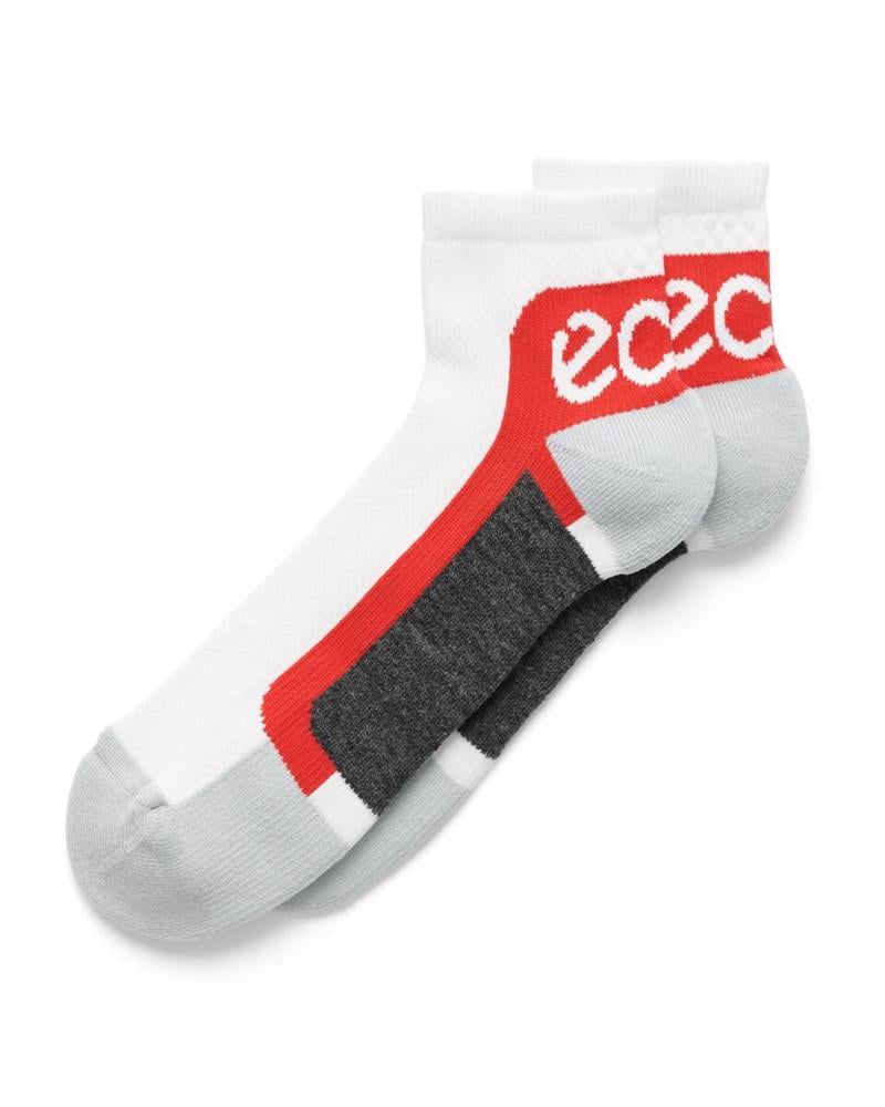 White ECCO Tech Sporty Ankle Cut