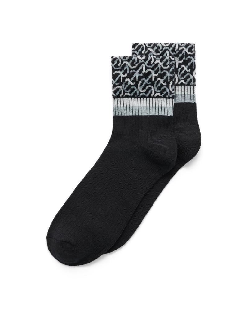 BLACK ECCO Vibe Wave Ankle-Cut