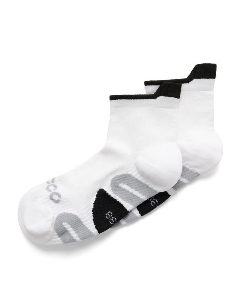 White ECCO Tech Tour Lite Ankle-Cut