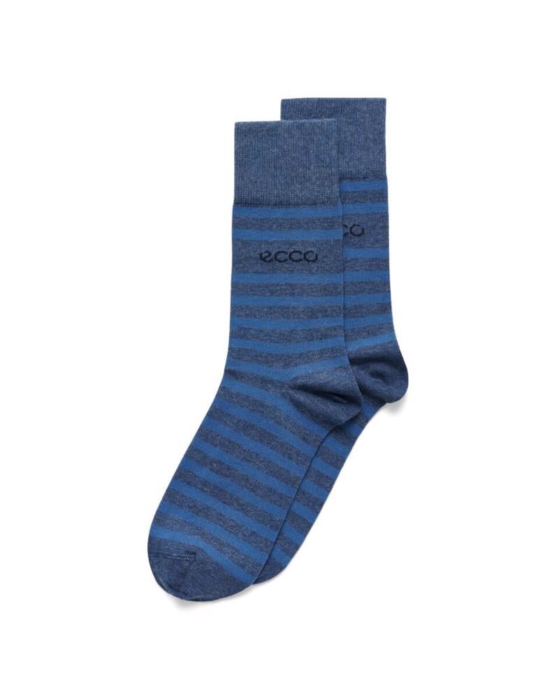 Navy ECCO Classic Stripe Mid Cut