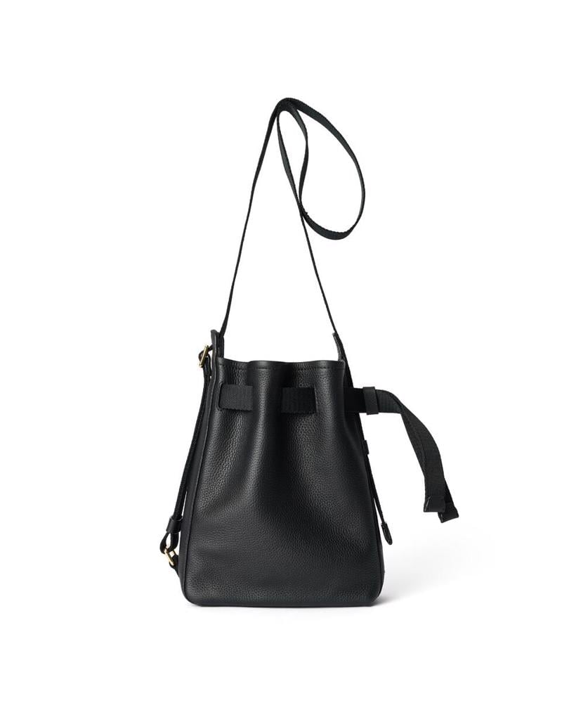 BLACK ECCO Sail Bag S Pebbled Leather