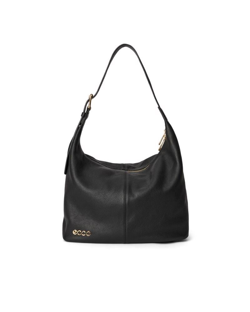 اسود ECCO Hobo M Soft Pebbled Leather