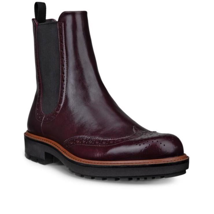 Red ECCO Metropole Oslo W Dark Ruby