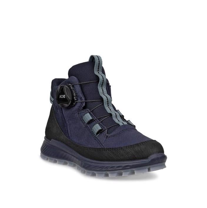 Navy ECCO Exostrike Kids Blac NightSk NightSk