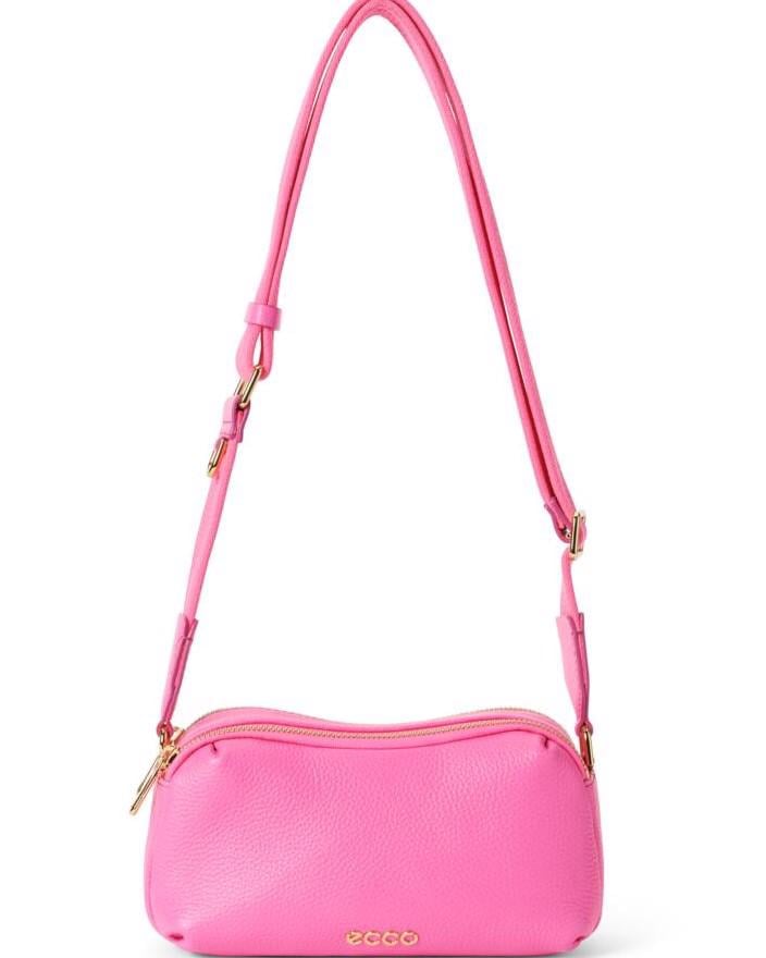 Pink ECCO Camera Bag Curve Soft Leather Pop