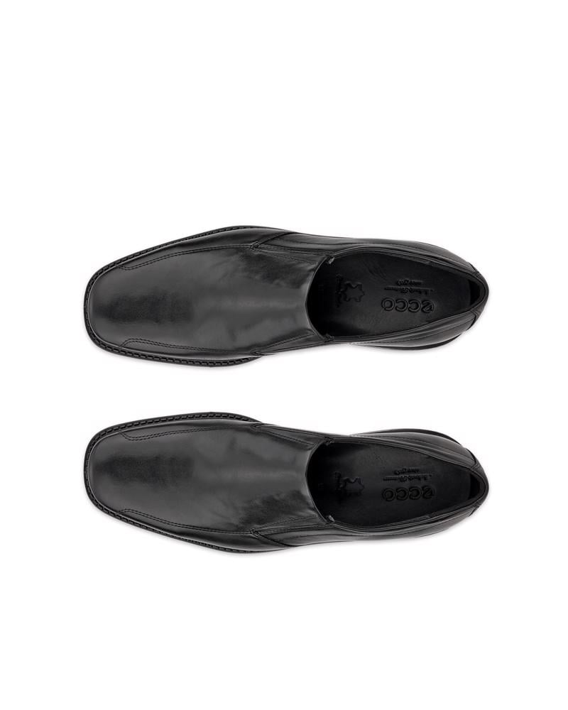 BLACK ECCO NEW JERSEY LOAFER