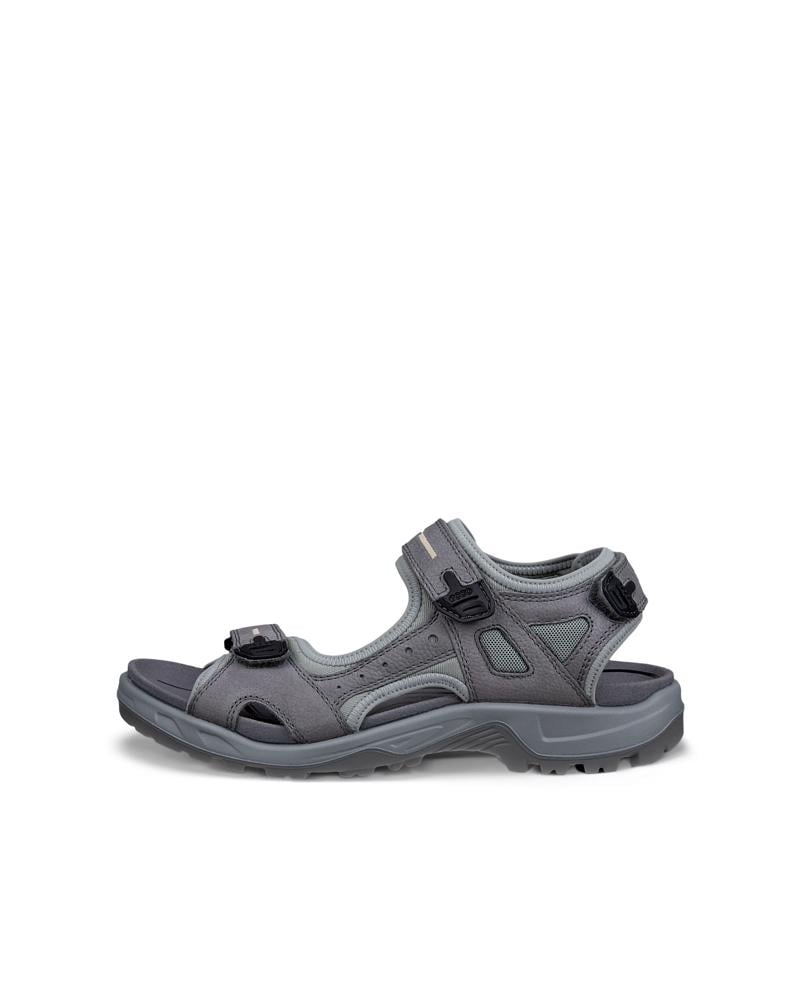 Grey ECCO Mens Yucatan Sandal