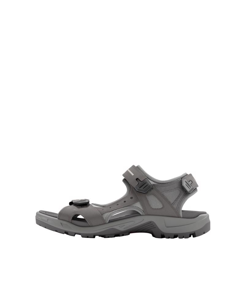 Grey ECCO Mens Yucatan Sandal