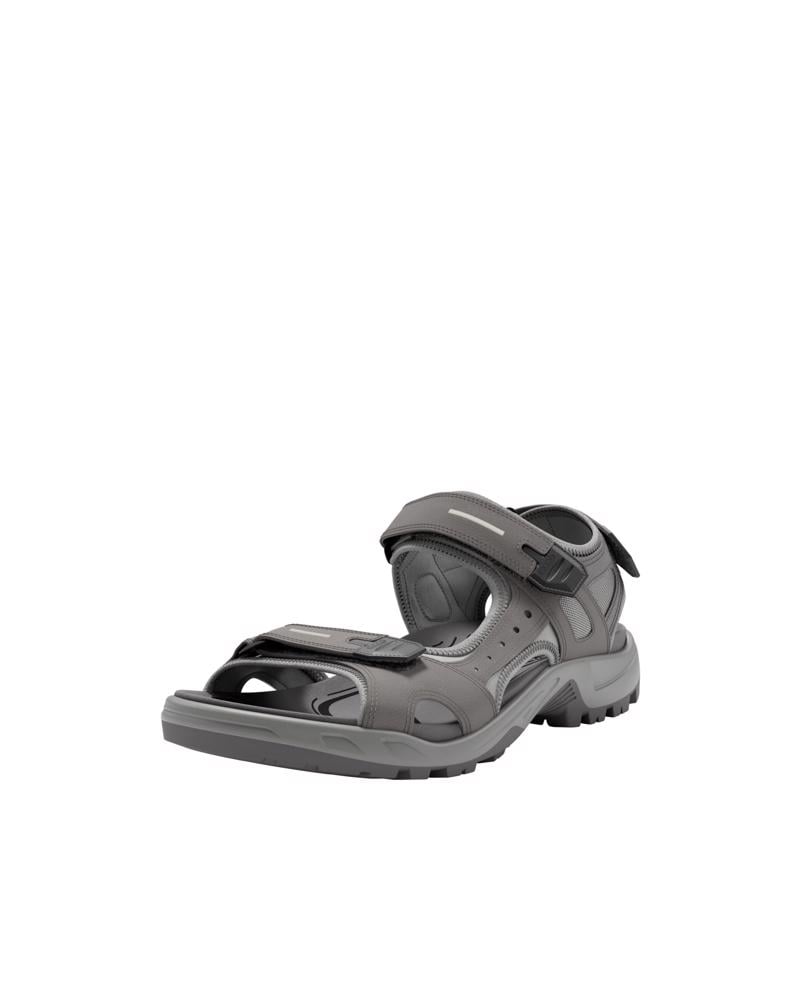 Grey ECCO Mens Yucatan Sandal