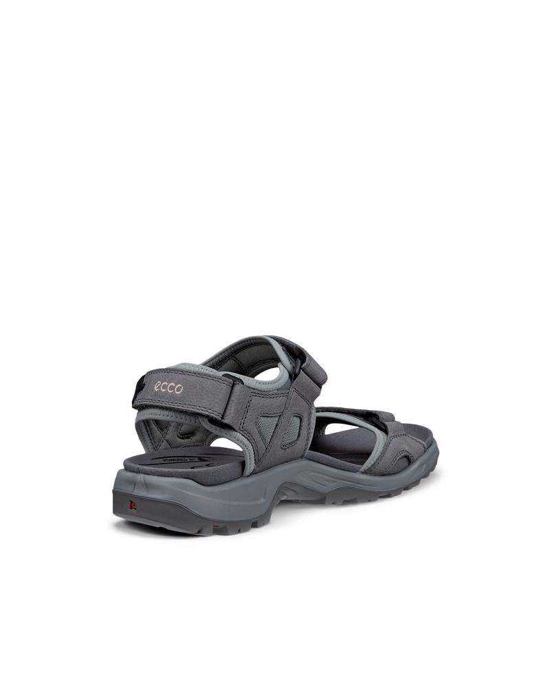 Grey ECCO Mens Yucatan Sandal