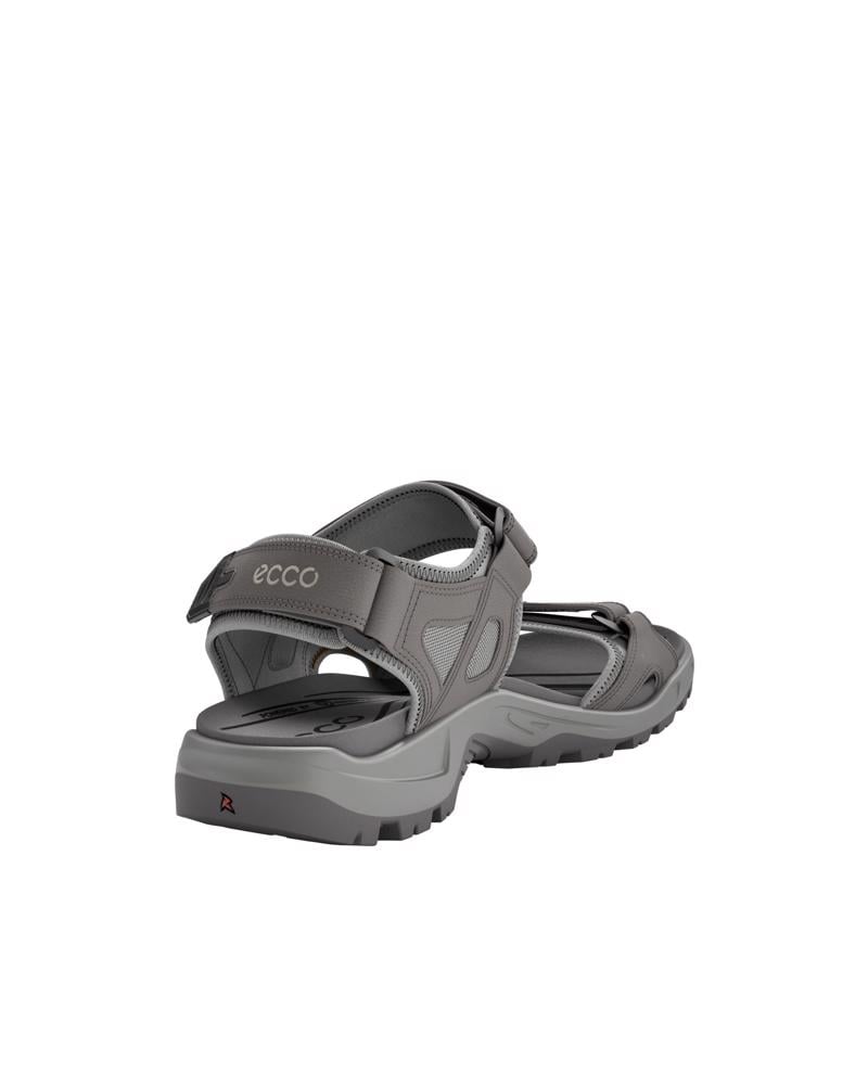 Grey ECCO Mens Yucatan Sandal