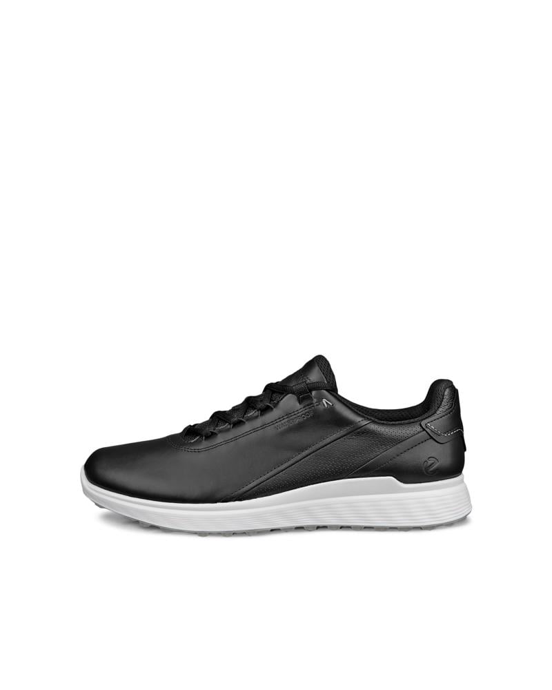 BLACK ECCO M Golf S-Casual Lace WP