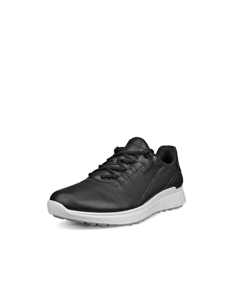 BLACK ECCO M Golf S-Casual Lace WP