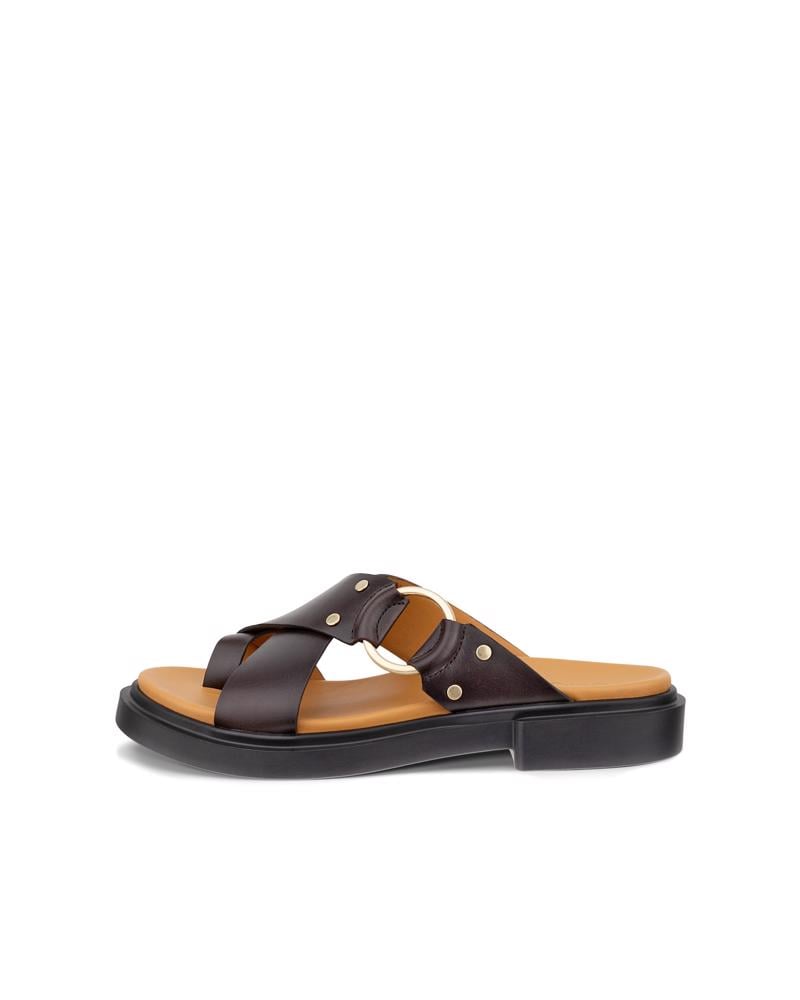 Brown ECCO METRO SEOUL SANDAL W RING