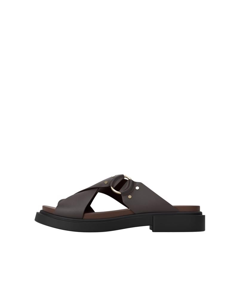 Brown ECCO METRO SEOUL SANDAL W RING