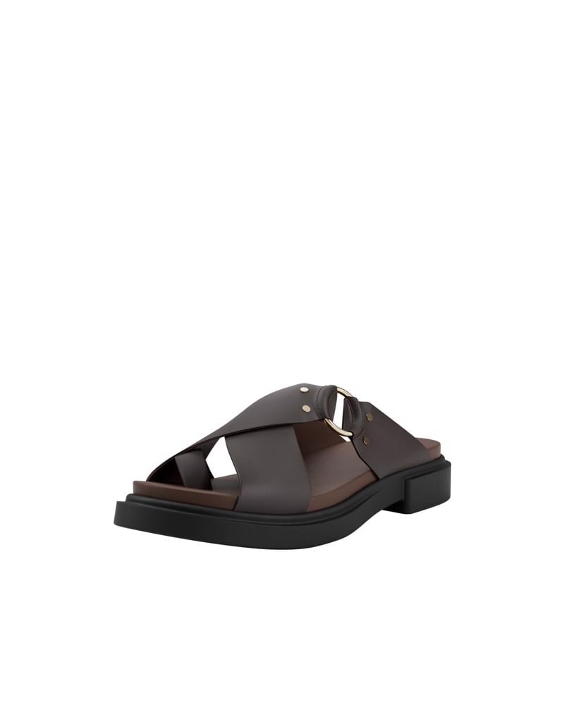 Brown ECCO METRO SEOUL SANDAL W RING