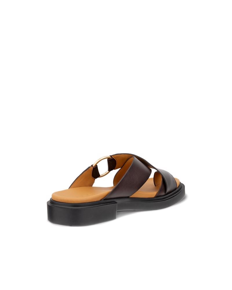 Brown ECCO METRO SEOUL SANDAL W RING