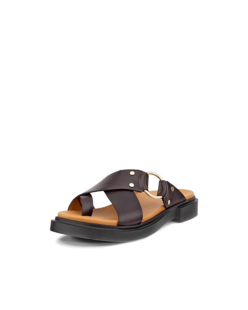 Brown ECCO METRO SEOUL SANDAL W RING