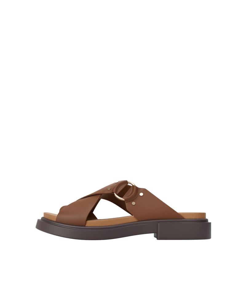 Brown ECCO METRO SEOUL SANDAL W RING