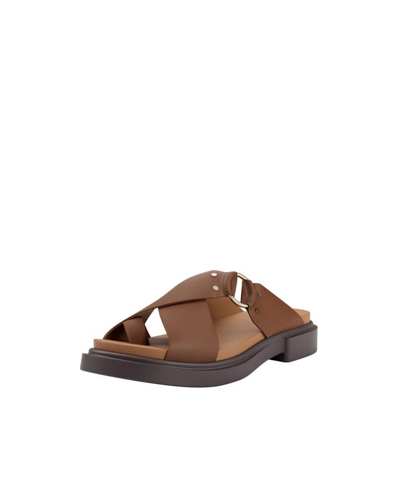 Brown ECCO METRO SEOUL SANDAL W RING