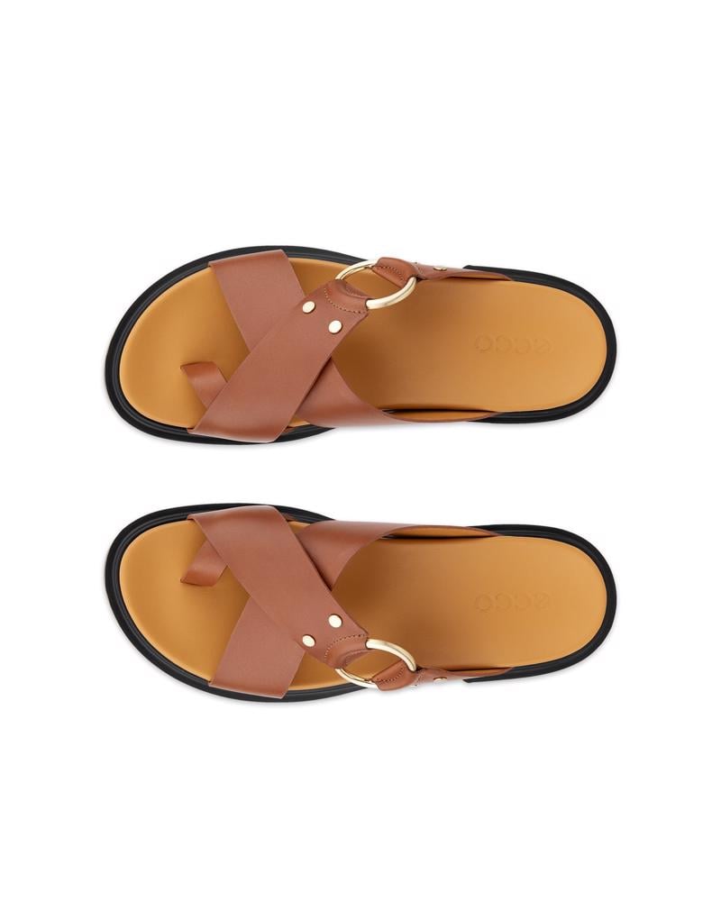 Brown ECCO METRO SEOUL SANDAL W RING