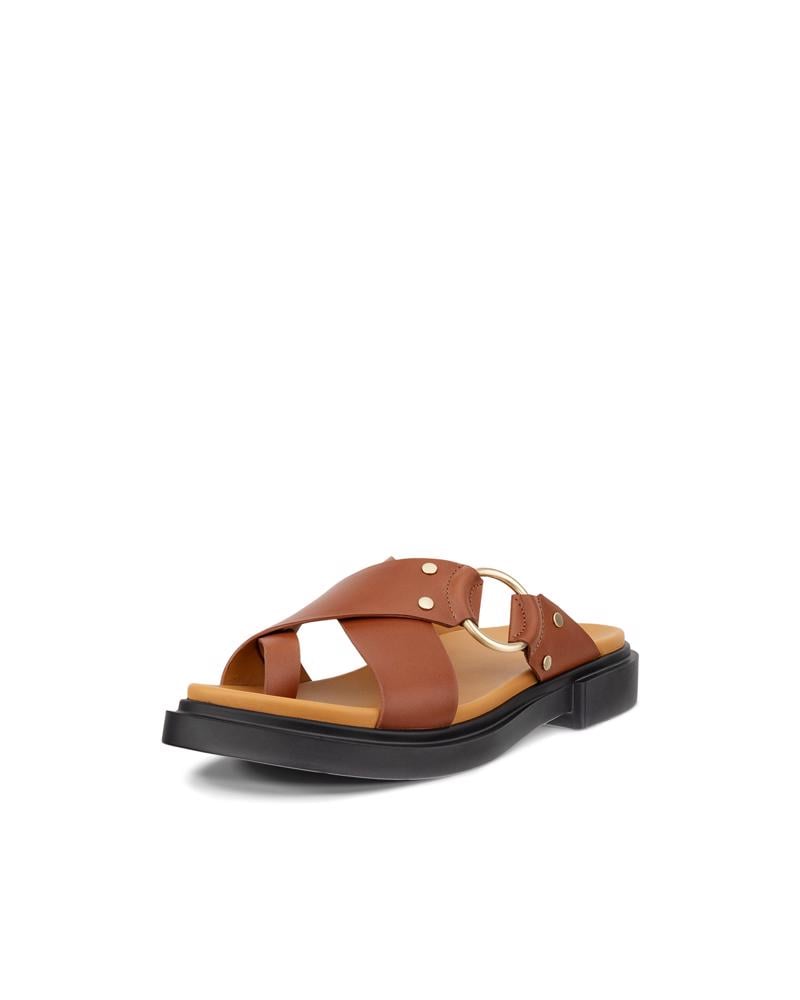 Brown ECCO METRO SEOUL SANDAL W RING