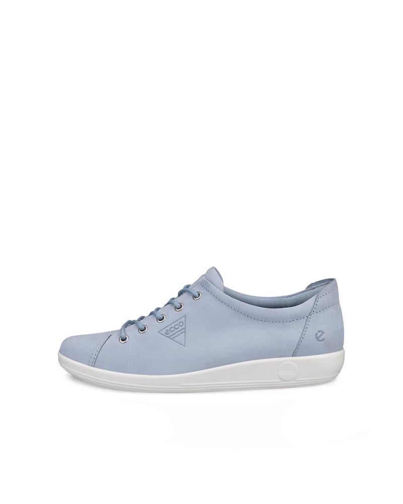 BLUE ECCO SOFT 2.0 LACE SHOE