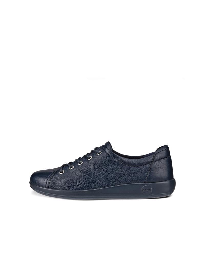 BLUE ECCO SOFT 2.0 LACE SHOE