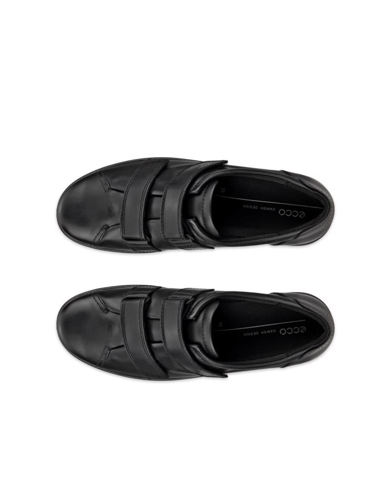BLACK ECCO SOFT 2.0 VELCRO