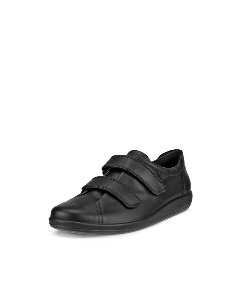 BLACK ECCO SOFT 2.0 VELCRO