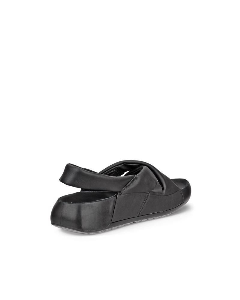 BLACK ECCO COZMO W CROOS SANDAL