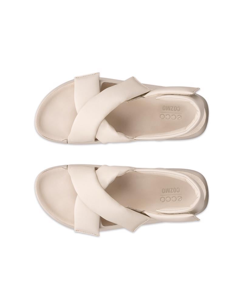 Beige ECCO COZMO W CROOS SANDAL