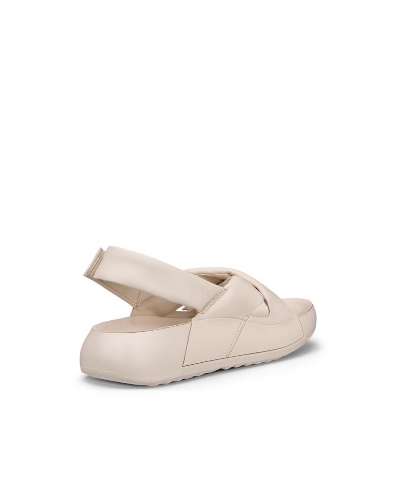 Beige ECCO COZMO W CROOS SANDAL