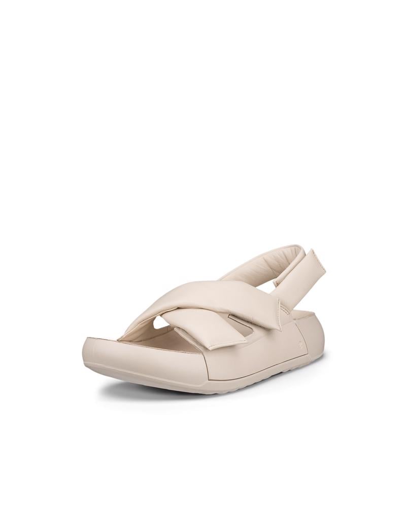 Beige ECCO COZMO W CROOS SANDAL