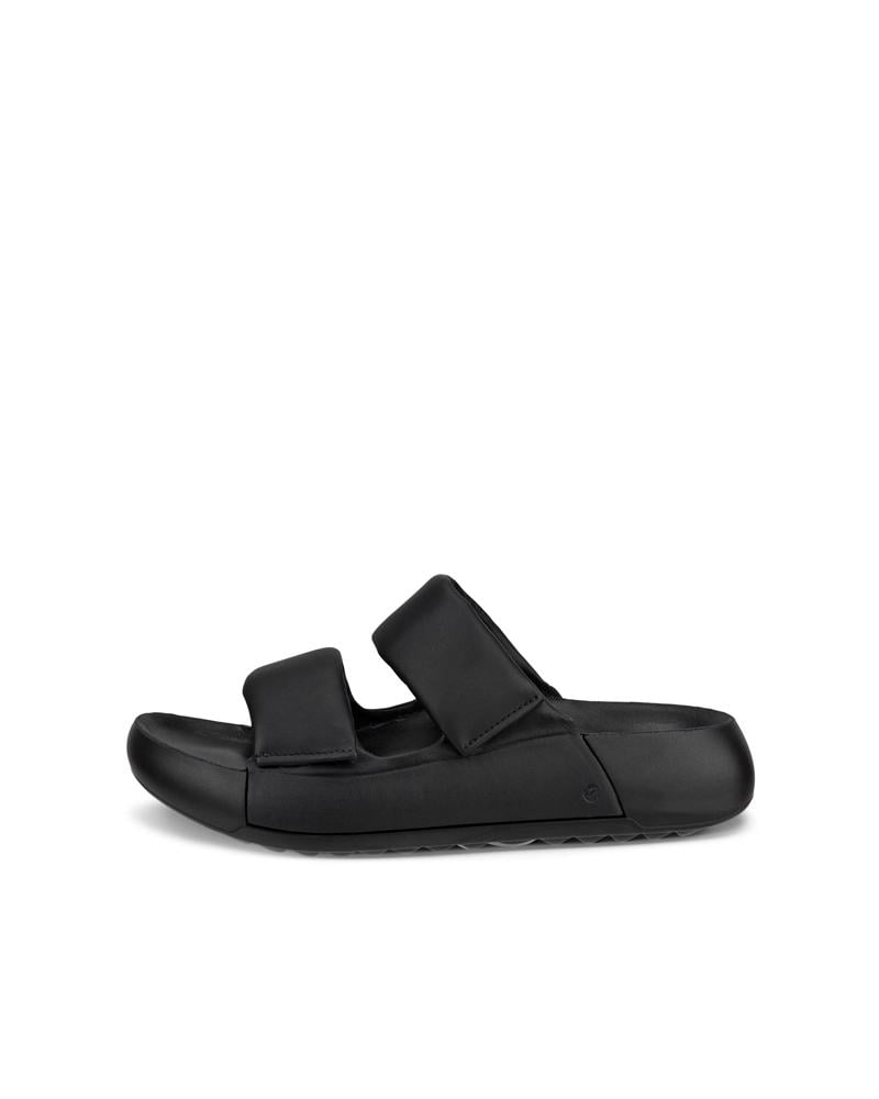 BLACK ECCO COZMO W PLATFORM 2 STRAP