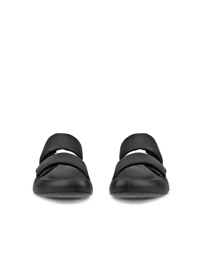 BLACK ECCO COZMO W PLATFORM 2 STRAP