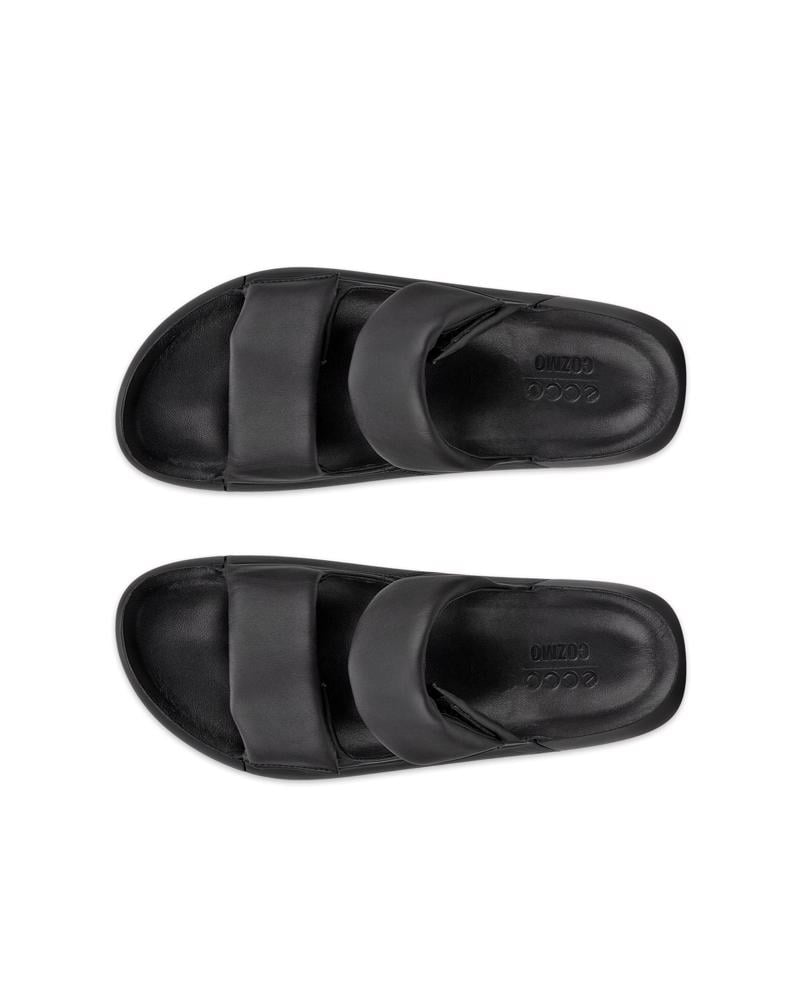 BLACK ECCO COZMO W PLATFORM 2 STRAP