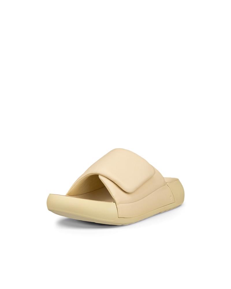Yellow ECCO COZMO PF SLIDE