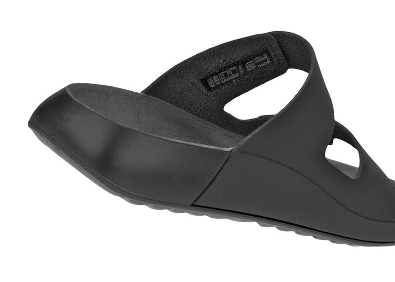 BLACK ECCO COZMO W 2-STRAP