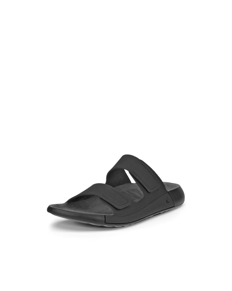 BLACK ECCO COZMO W 2-STRAP